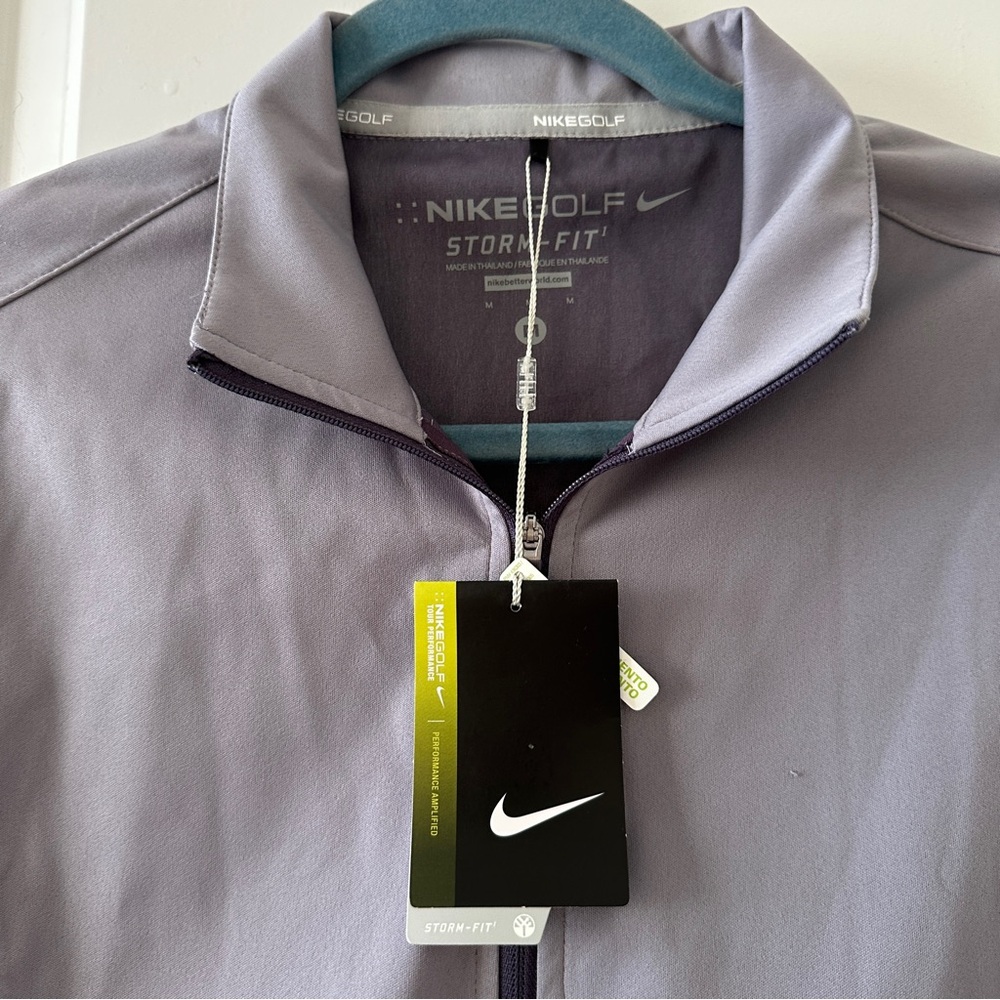 NWT Nike Golf StormFit Gray Short Sleeve Full Zip Jacket Women's Size Medium - Picture 15 of 16